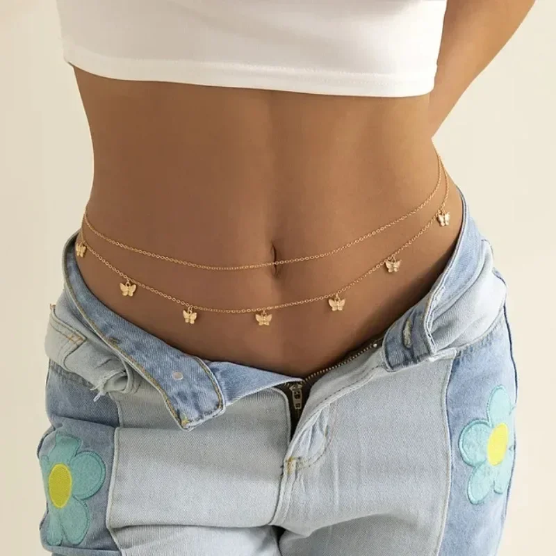 Qualiti Body Jewelry - New Charm Sexy Double Layer Butterfly