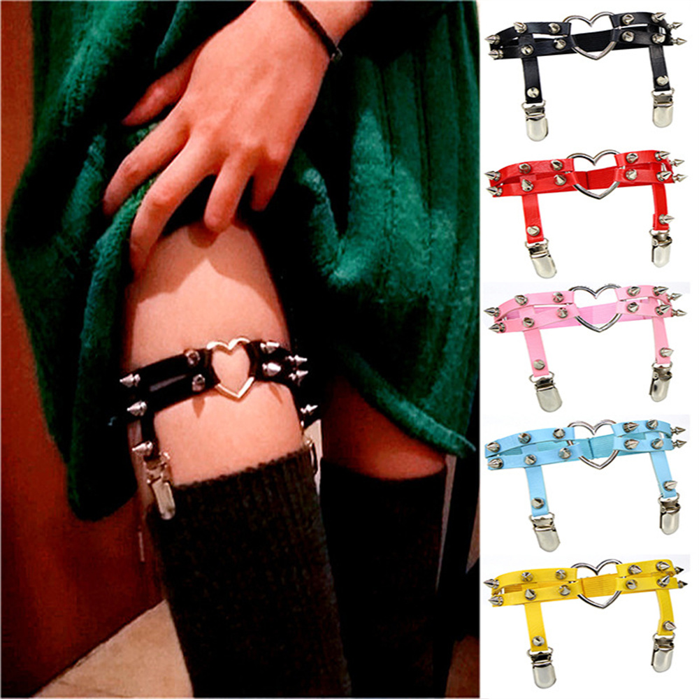 Body Jewelry Rings - 1Pcs Women Punk Goth Heart PU
