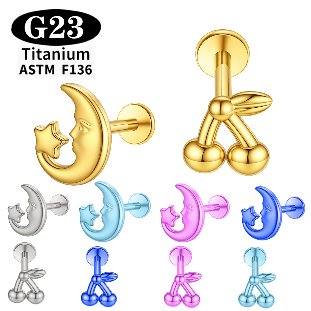 Body Jewelry Implants - Implant Grade ASTM F136 Titanium Anodizing