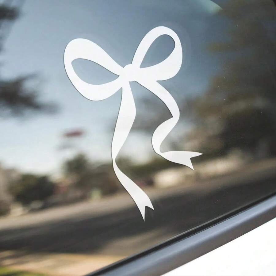 1 Pc Bow Car Decal, Vinyl Girl - Body Jewelry Rings review and price