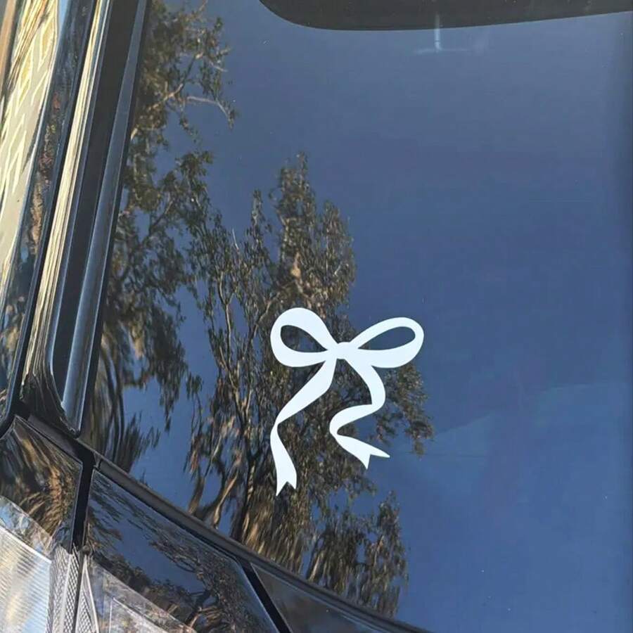 1 Pc Bow Car Decal, Vinyl Girl - Body Jewelry Rings review and price