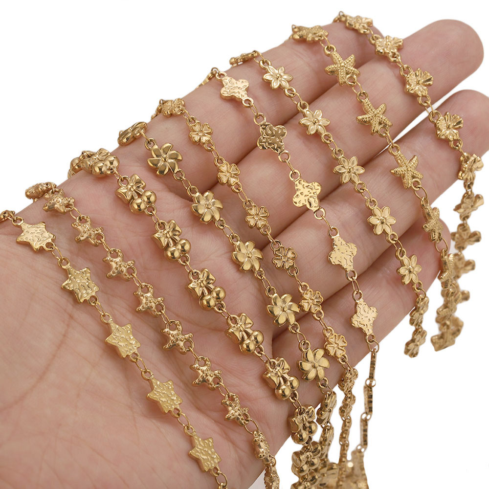 1Meter Stainless Steel Flower  - Body Jewelry Necklace review and price