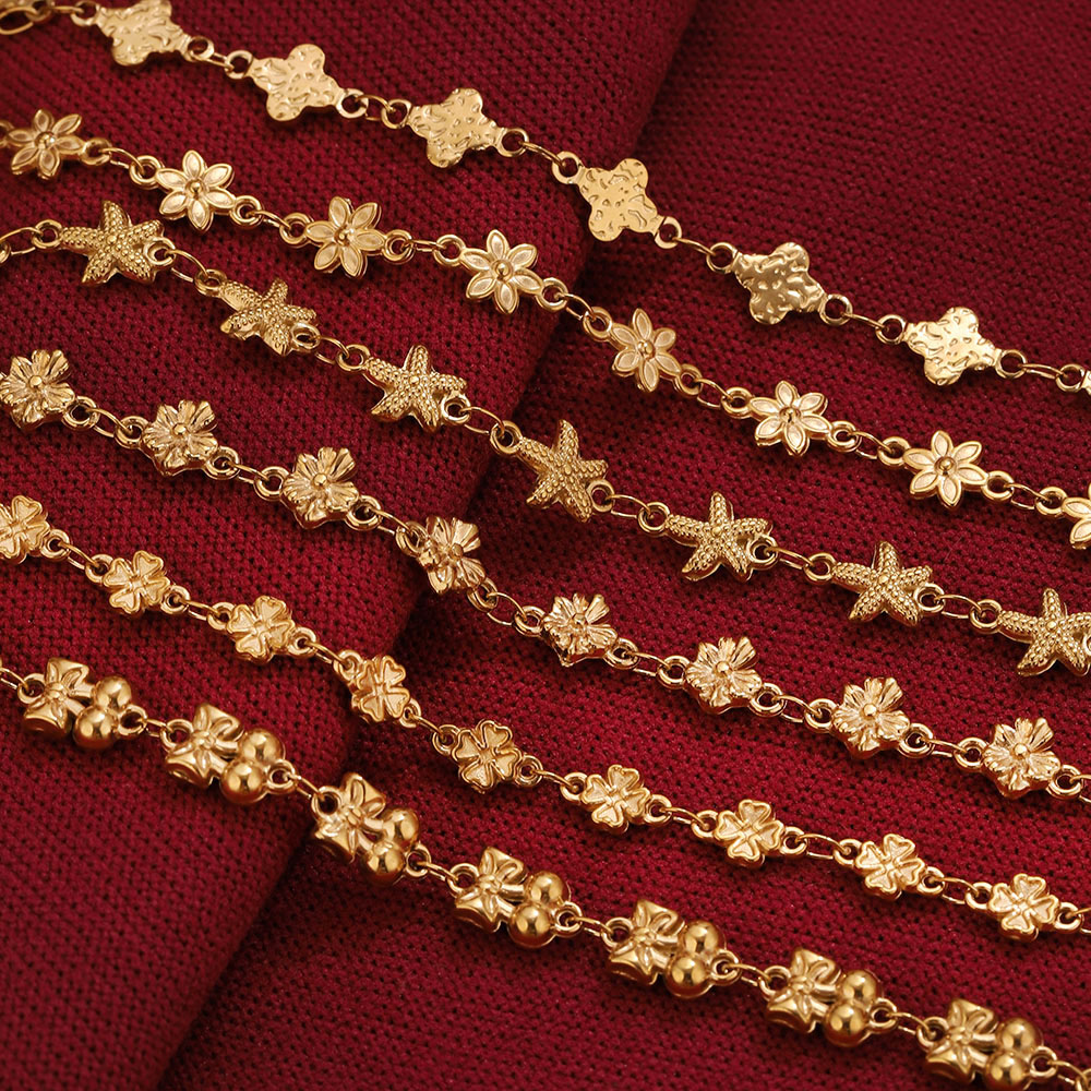 1Meter Stainless Steel Flower  - Body Jewelry Necklace review and price
