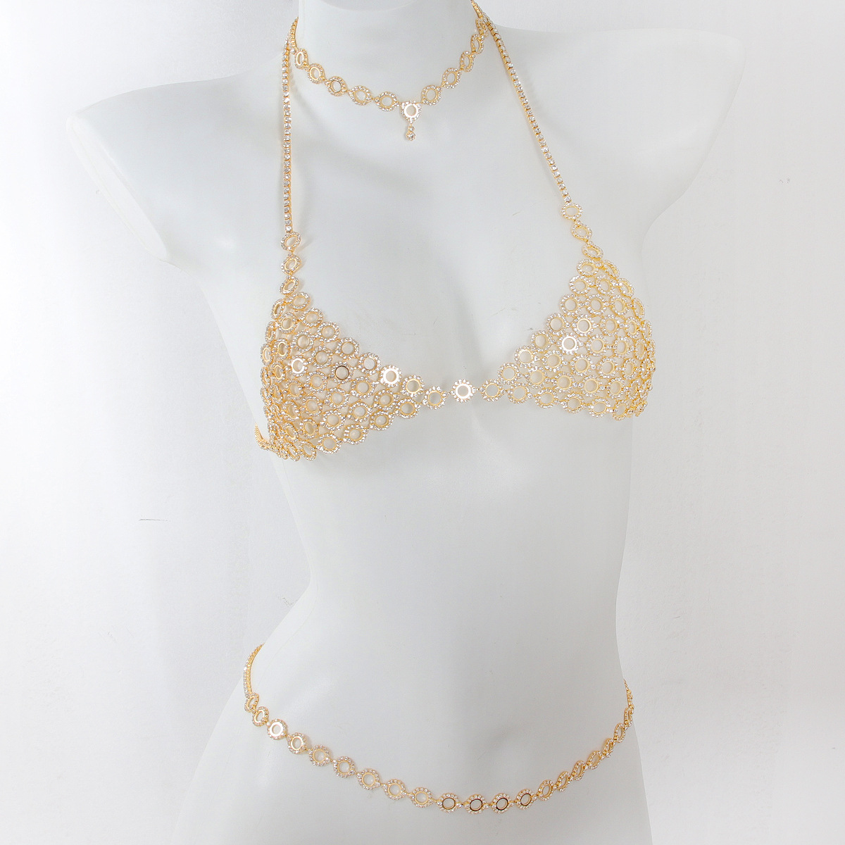 Fashionable Circular Splicing  - Body Jewelry Necklace review and price