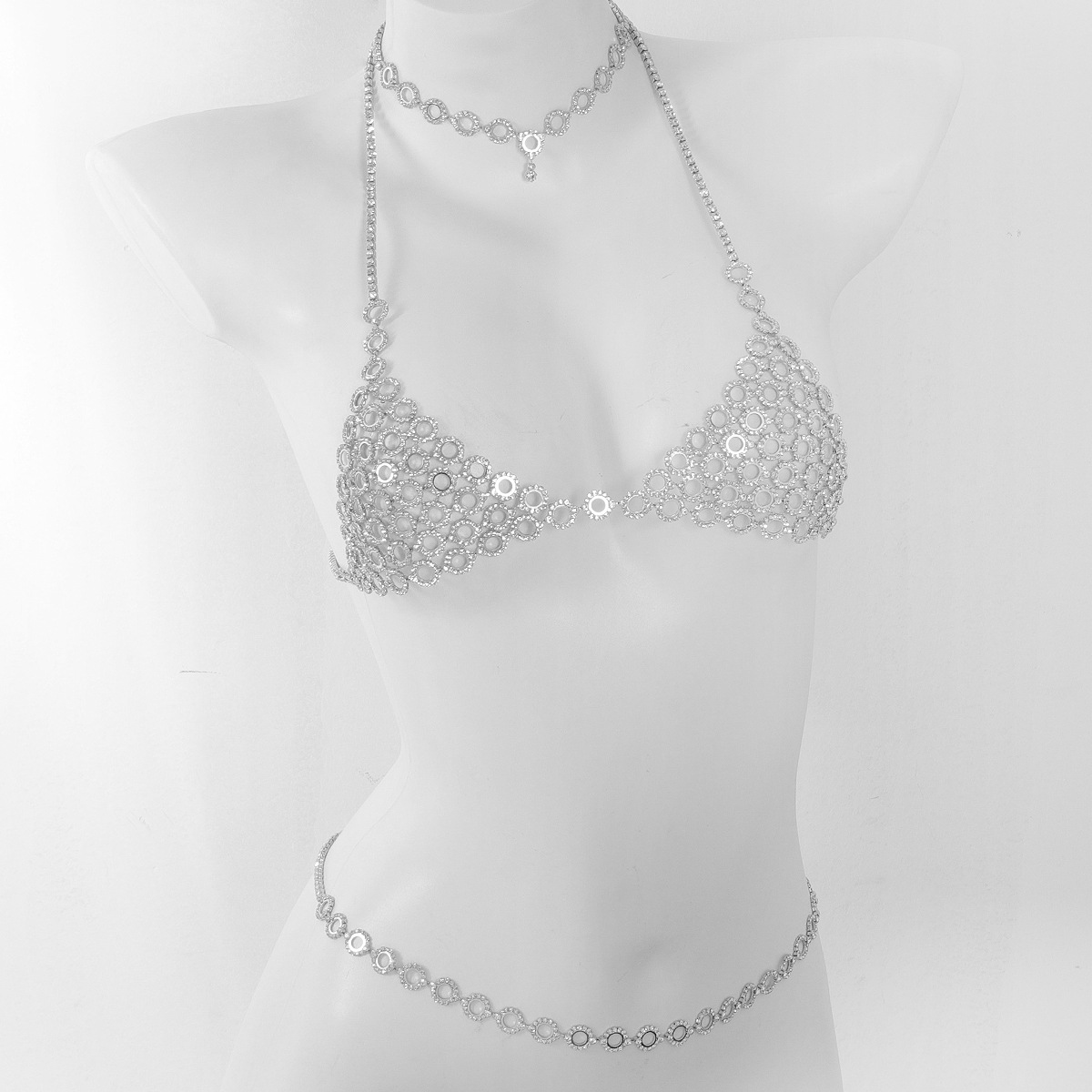 Fashionable Circular Splicing  - Body Jewelry Necklace review and price