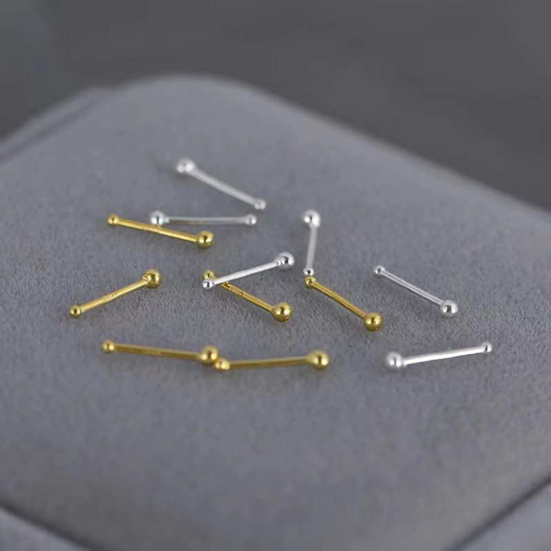 2pcs Ear Piercing Silver Needl - Body Jewelry Implants review and price