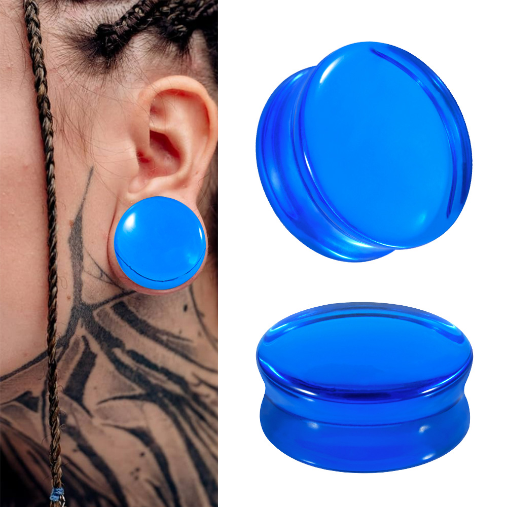 1/2/22PCS Glass&Stone Round Ea - Body Jewelry Gauges review and price