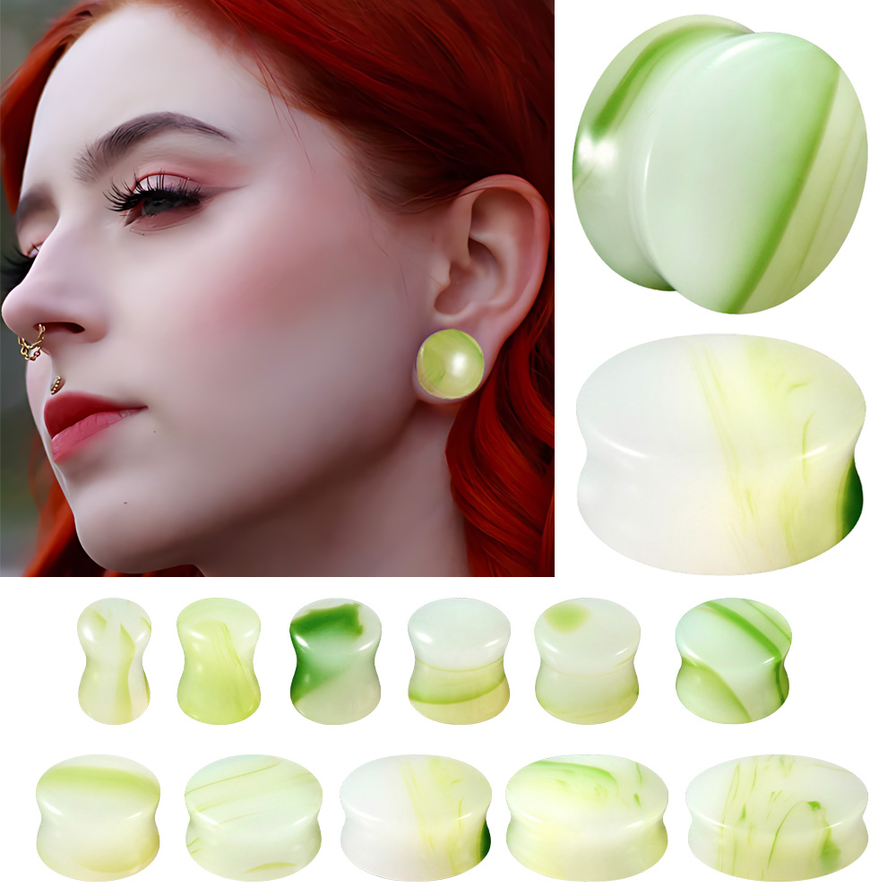 1/2/22PCS Glass&Stone Round Ea - Body Jewelry Gauges review and price