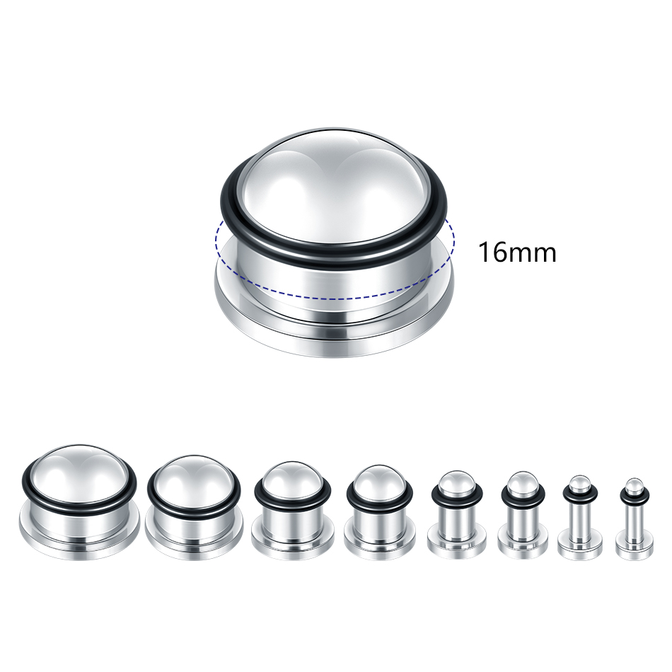 1Pair Stainless Steel Ear Tunn - Body Jewelry Gauges review and price