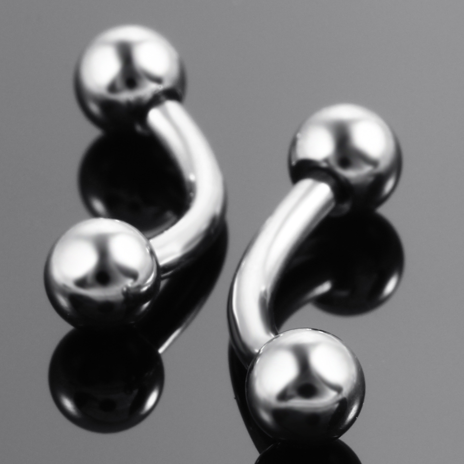 10Pcs/lot Steel Eyebrow Banana - Eyebrow Curved Barbell review and price