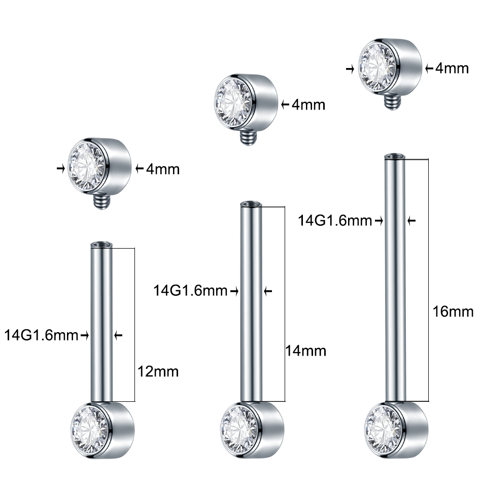 1/5pcs Implant Grade Titanium  - Body Jewelry Implants review and price