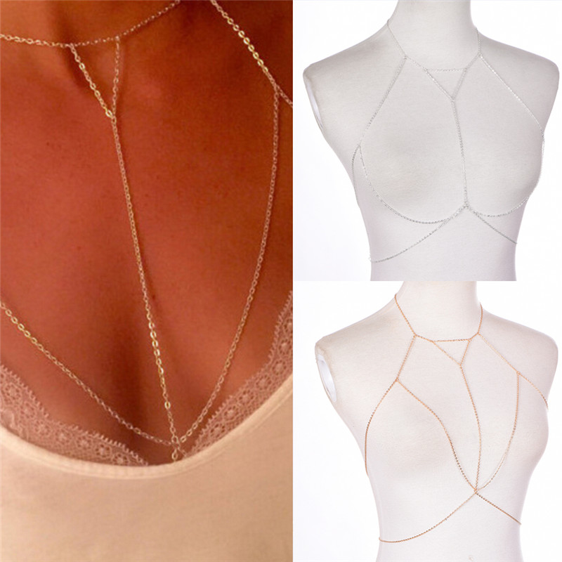 Gold Silver Fashion Link Chain - Body Jewelry Necklace review and price