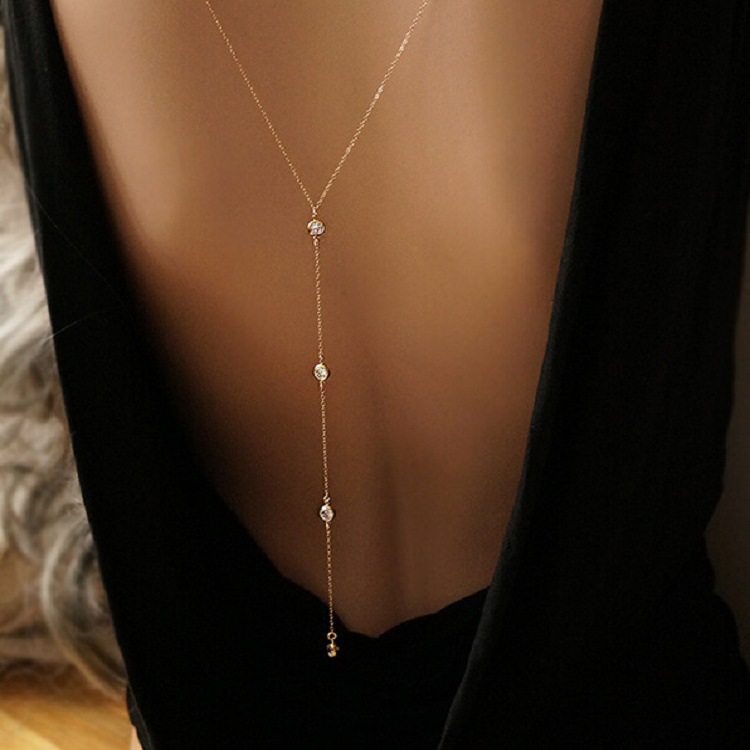New Rhinestone Sexy Women's Ba - Body Jewelry Necklace review and price