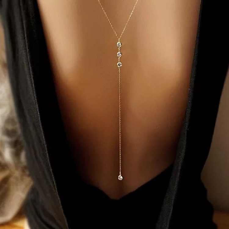 New Rhinestone Sexy Women's Ba - Body Jewelry Necklace review and price