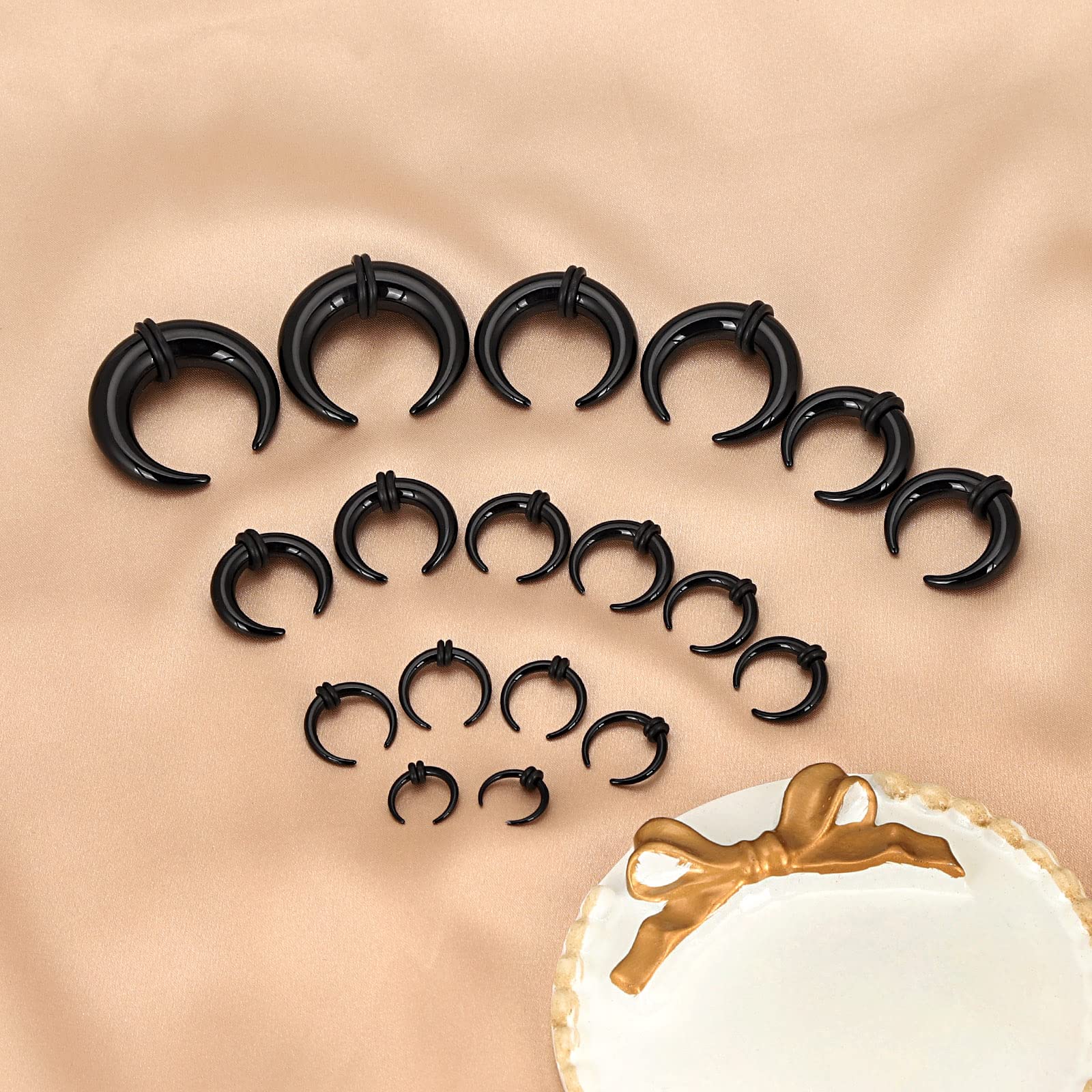18Pcs Acrylic Septum Pincher T - Body Jewelry Gauges review and price