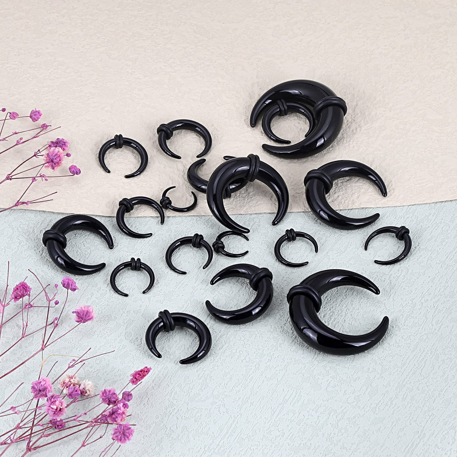 18Pcs Acrylic Septum Pincher T - Body Jewelry Gauges review and price