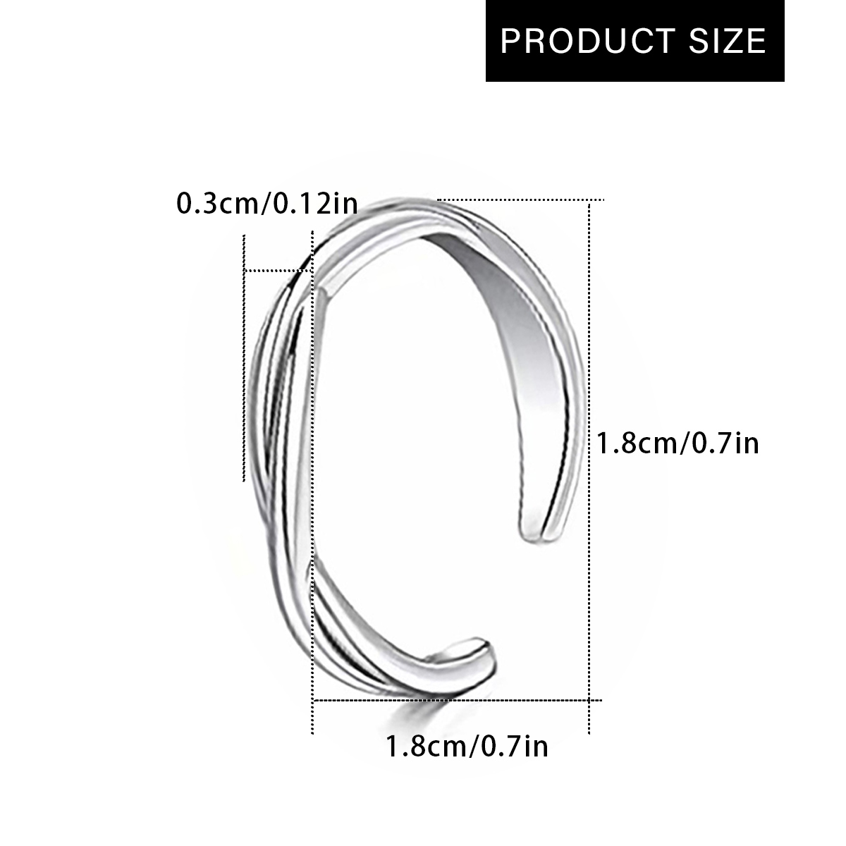 1Pc/3Pcs Simple Stainless Stee - Body Jewelry Rings review and price