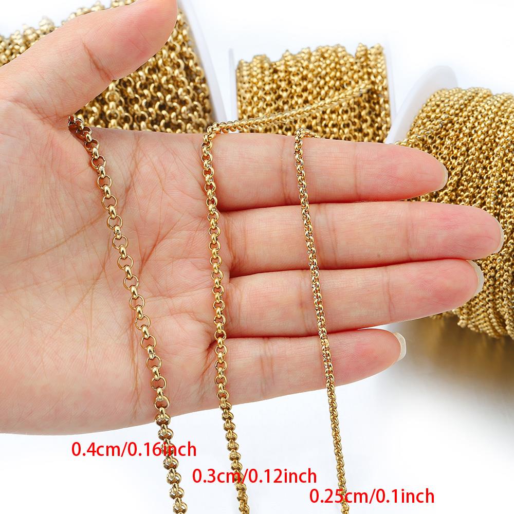 1 Meter 2-4mm Stainless Steel  - Body Jewelry Necklace review and price