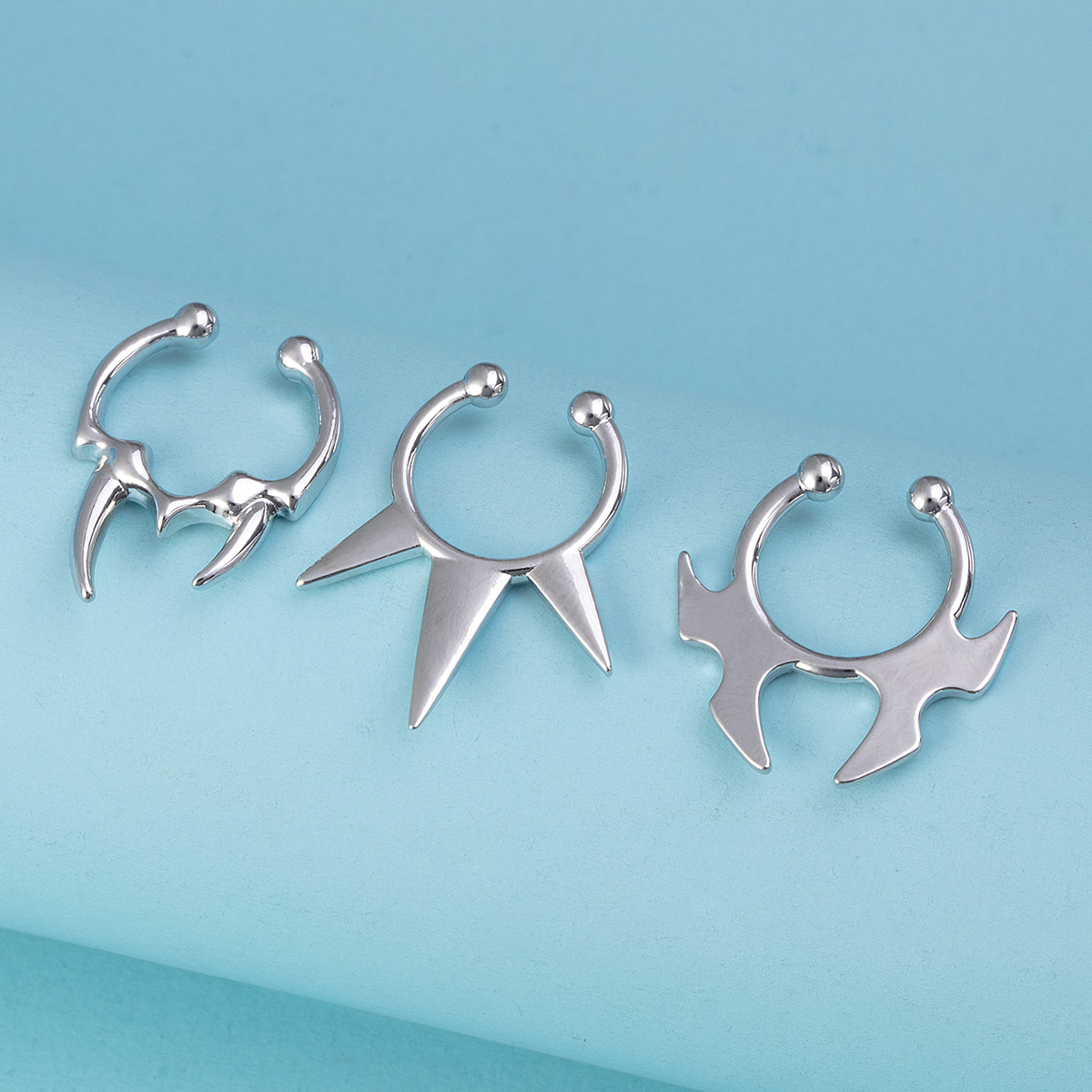1-3pcs Fake Clip on Nose Rings - Body Jewelry Implants review and price