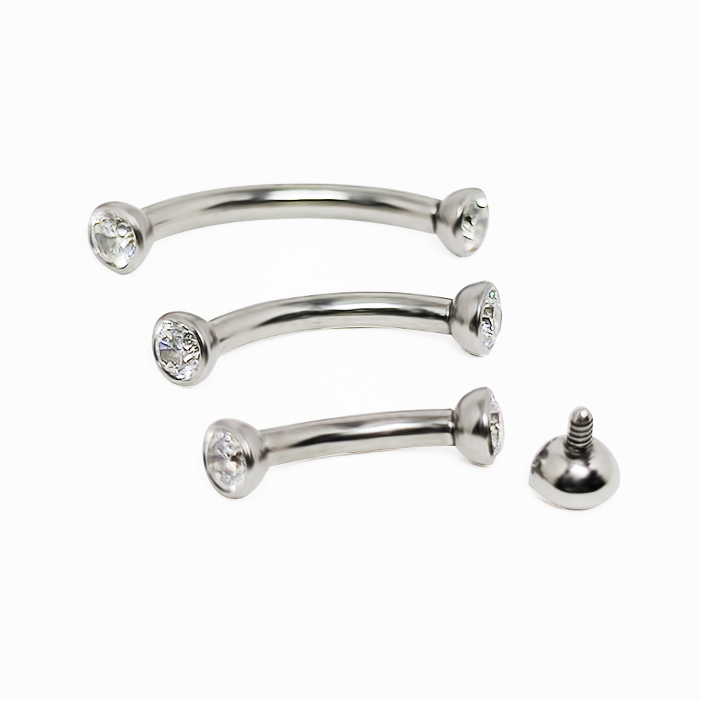 F136 Titanium Piercings Eyebro - Eyebrow Curved Barbell review and price
