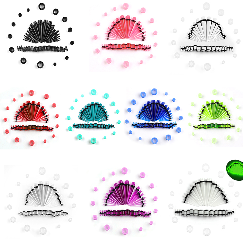 50pcs Acrylic Spike Ear Gauges - Body Jewelry Gauges review and price