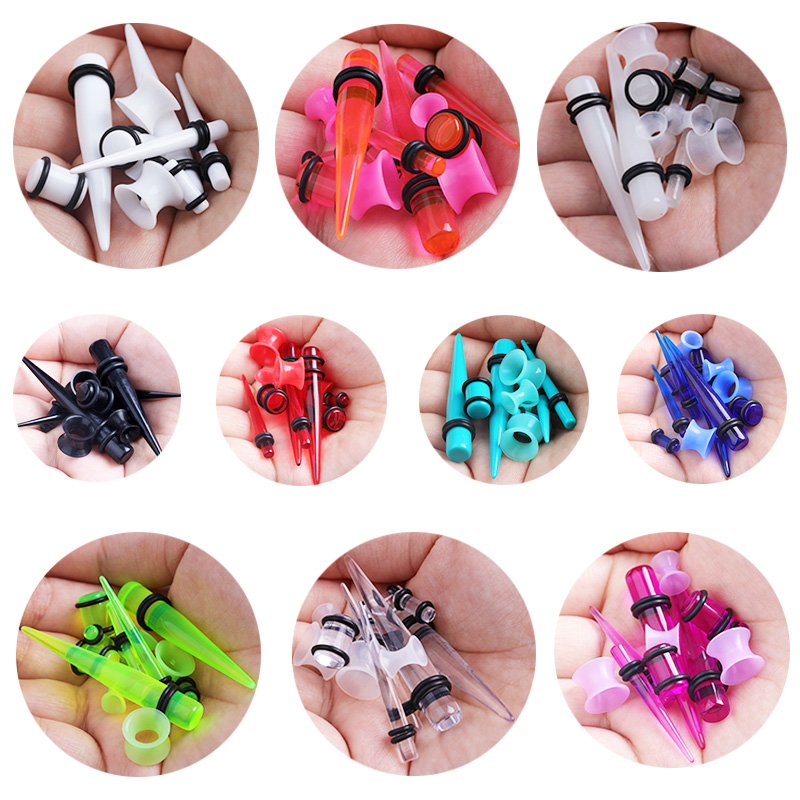 50pcs Acrylic Spike Ear Gauges - Body Jewelry Gauges review and price