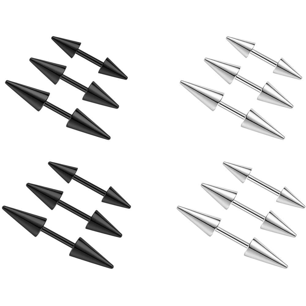 2Pcs 16G Spike Eyebrow Piercin - Eyebrow Curved Barbell review and price