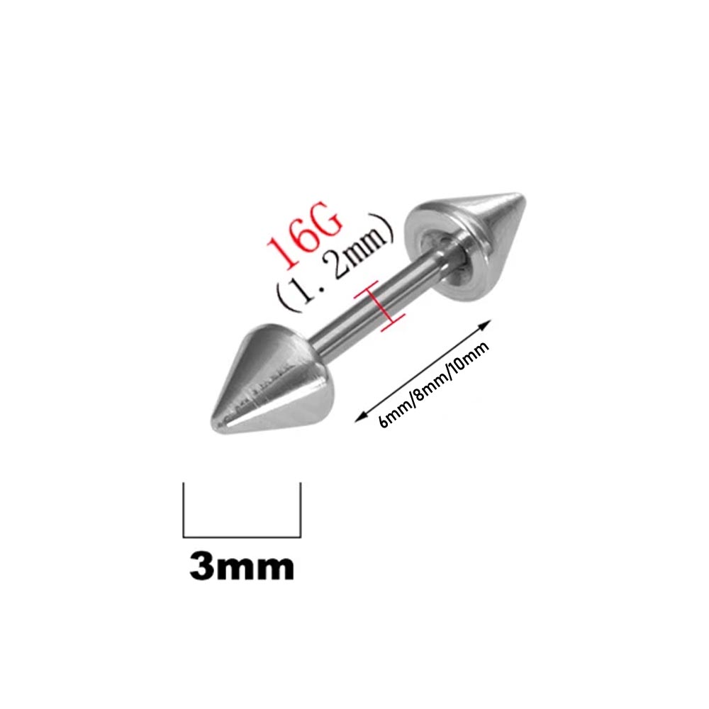 2Pcs 16G Spike Eyebrow Piercin - Eyebrow Curved Barbell review and price