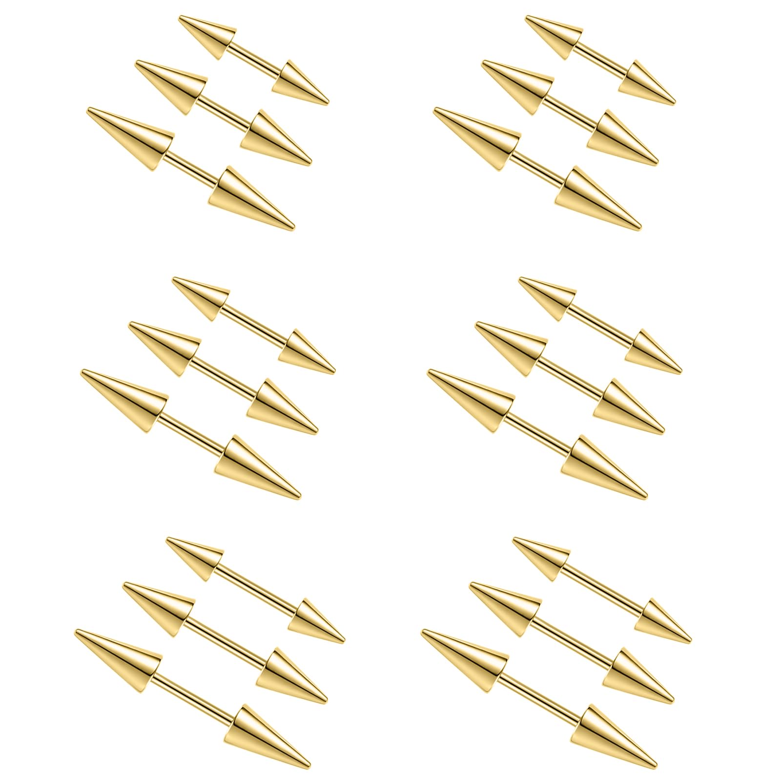 2Pcs 16G Spike Eyebrow Piercin - Eyebrow Curved Barbell review and price