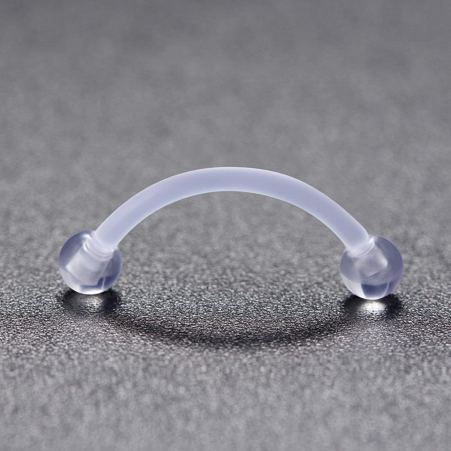 16G Clear Acrylic Bioflex Stai - Eyebrow Curved Barbell review and price