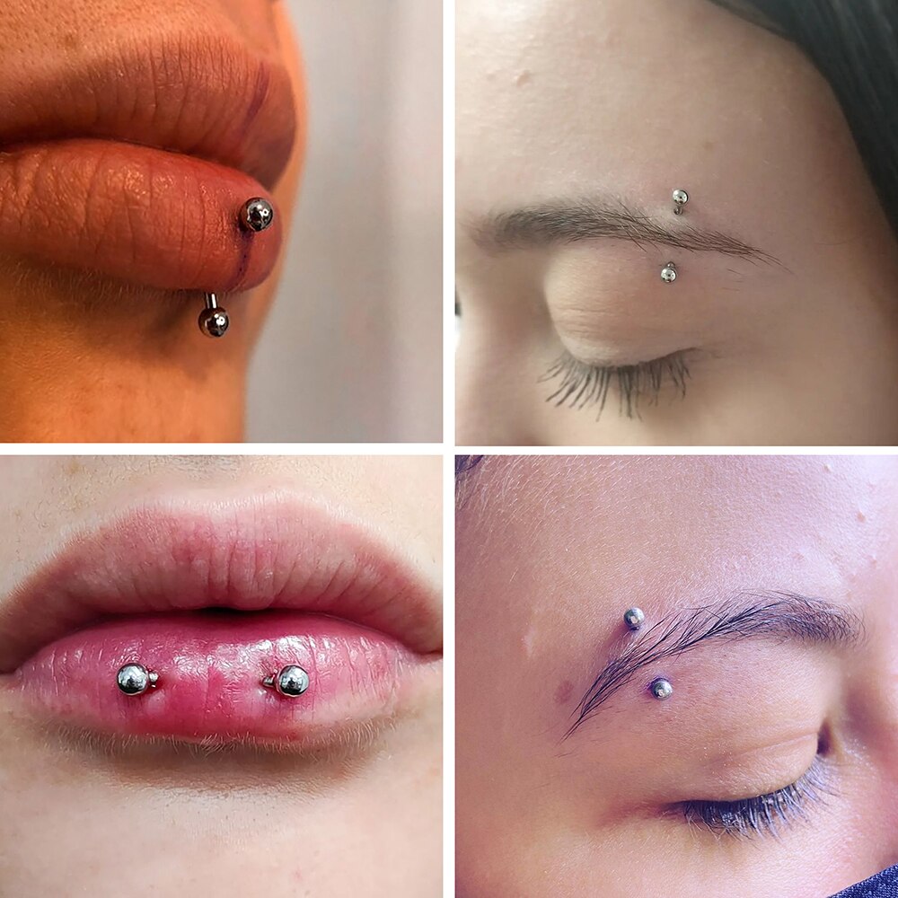 1Pc Titanium Piercing Curved B - Eyebrow Curved Barbell review and price