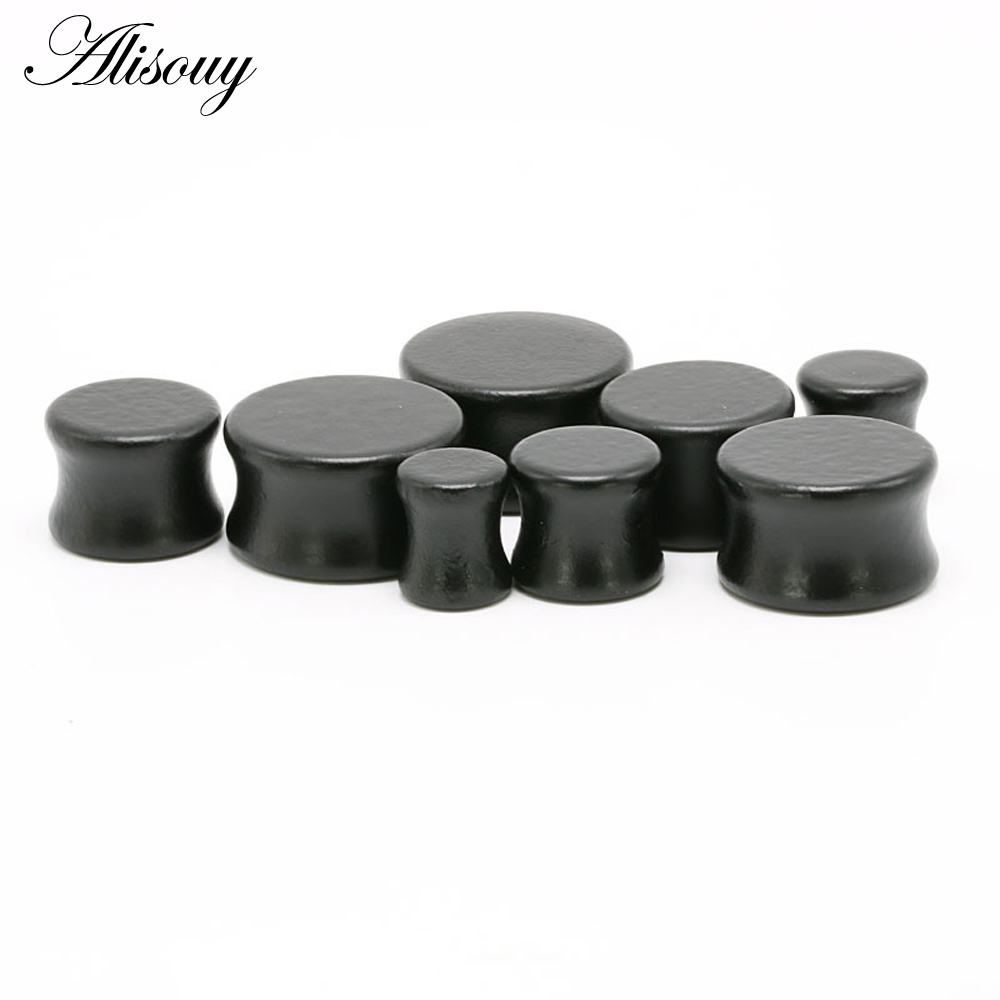 1PC Fashion Ear Plugs Wood Fle - Body Jewelry Gauges review and price