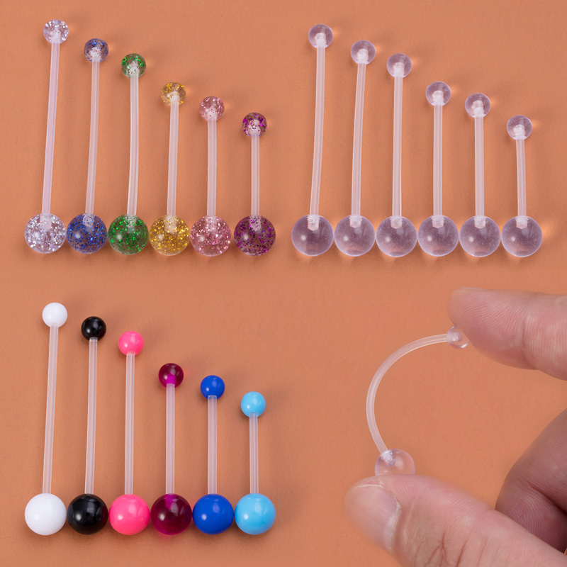 6pcs Flexible Navel Piercing A - Body Jewelry Implants review and price