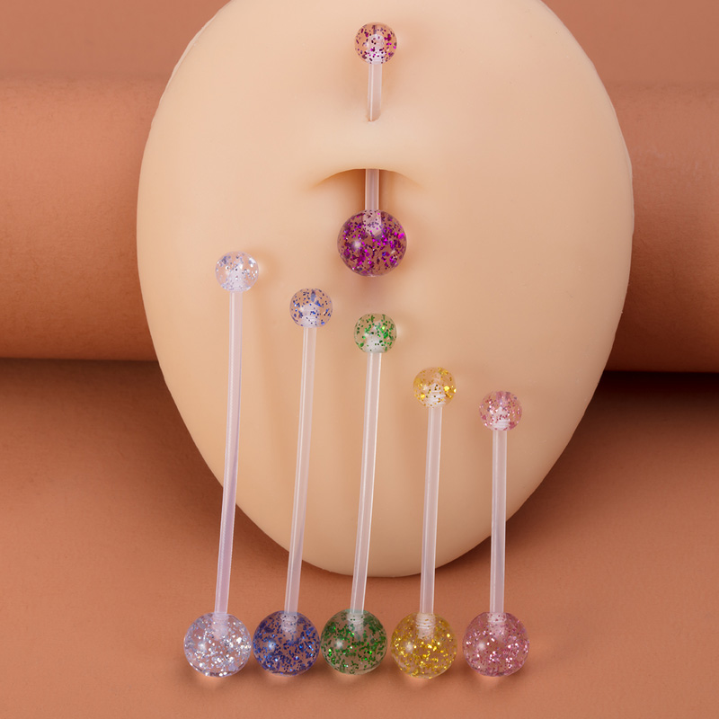 6pcs Flexible Navel Piercing A - Body Jewelry Implants review and price