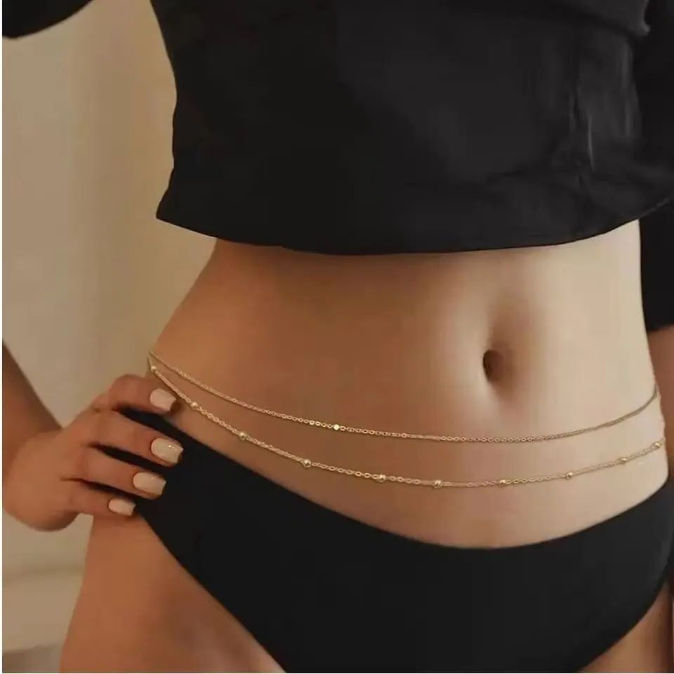 HipHop Double Layers Belly Cha - Qualiti Body Jewelry review and price