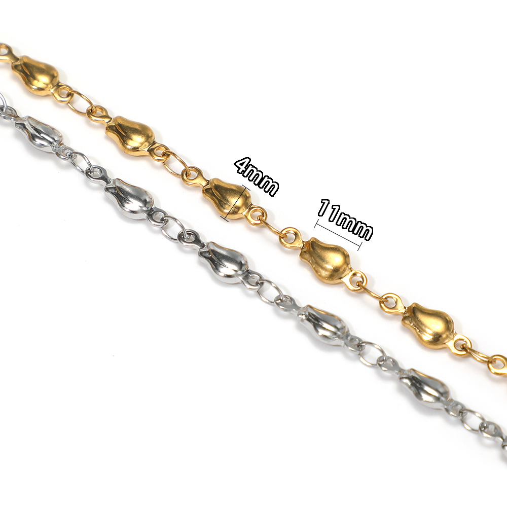 1 Meter Stainless Steel Flower - Body Jewelry Necklace review and price