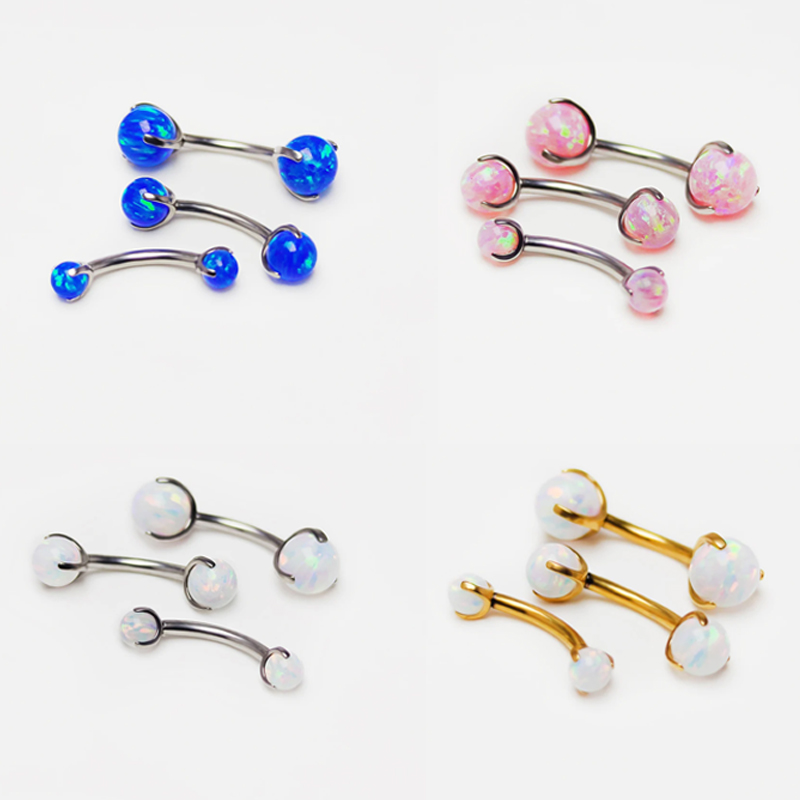 F136 Titanium Opal Eyebrow Pie - Eyebrow Curved Barbell review and price